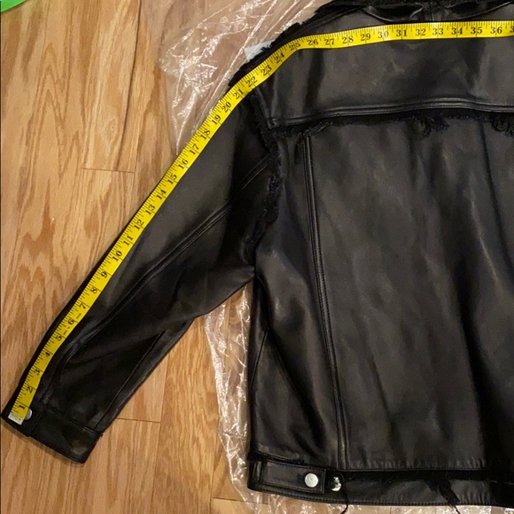 IRO Else Leather Jacket Size 40 (size 8) NWT - Picture 15 of 16
